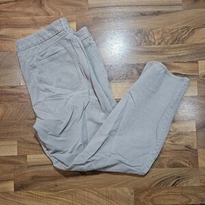 Tommy Bahama Jeans Mens 38x32 Gray Silk Cotton Blend Straight Leg Stretch Pant